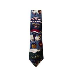 Tango by Max Raab Hot Air Balloon 100% Silk Made in USA Tie